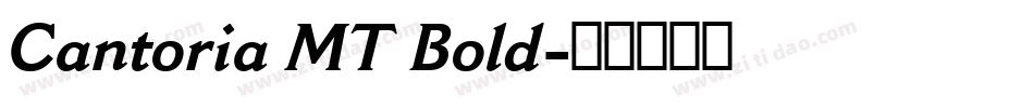 Cantoria MT Bold字体转换